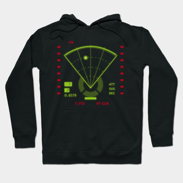 Alien Motion Tracker Hoodie by SimonBreeze